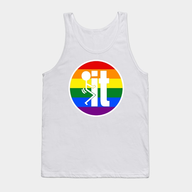 F it - Rainbow Tank Top by  The best hard hat stickers 